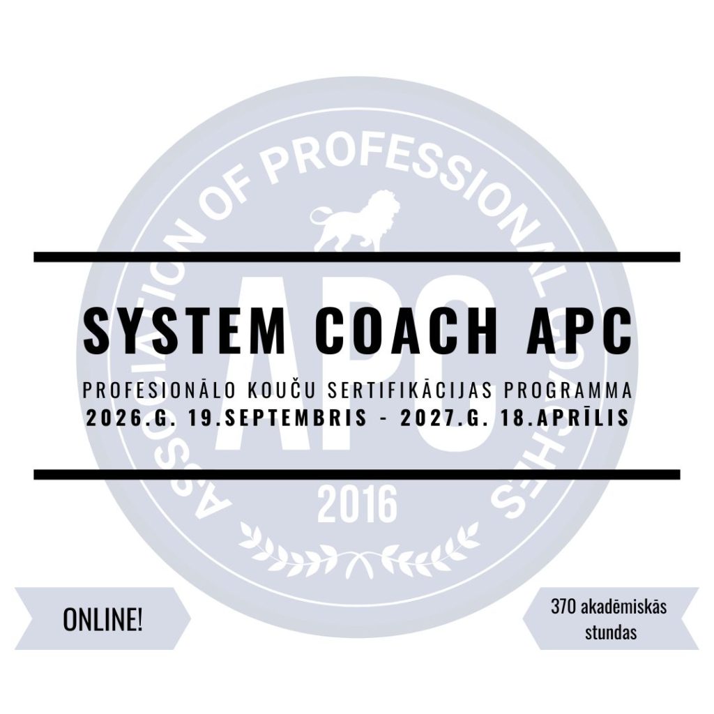System Coach APC - profesionālo kouču sertifikācijas programma