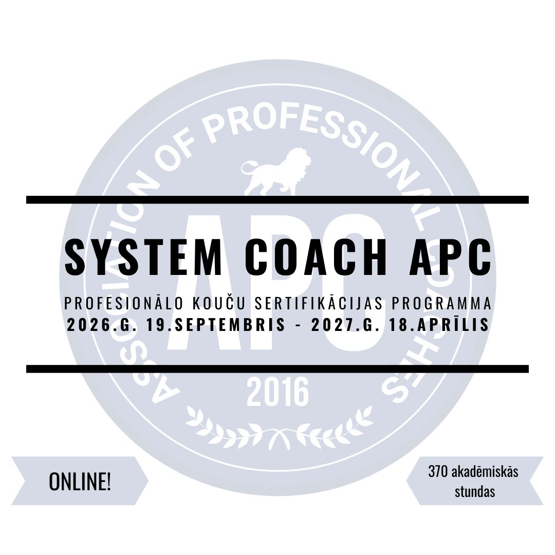 System Coach APC - profesionālo kouču sertifikācijas programma