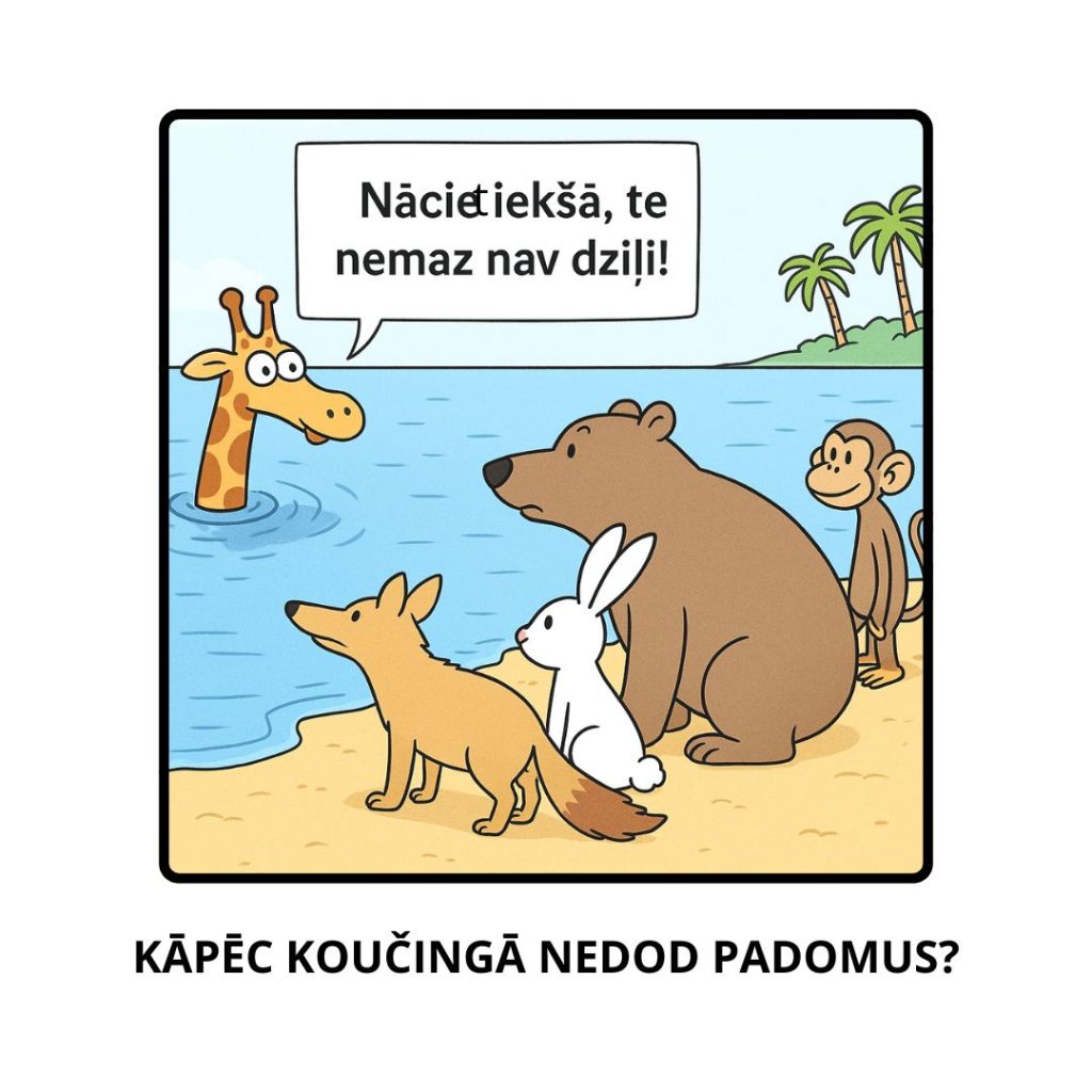 Kāpēc koučingā nedod padomus?