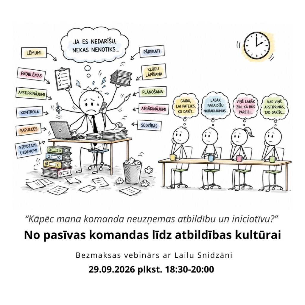 Vebinārs "No pasīvas komandas līdz atbildības kultūrai"