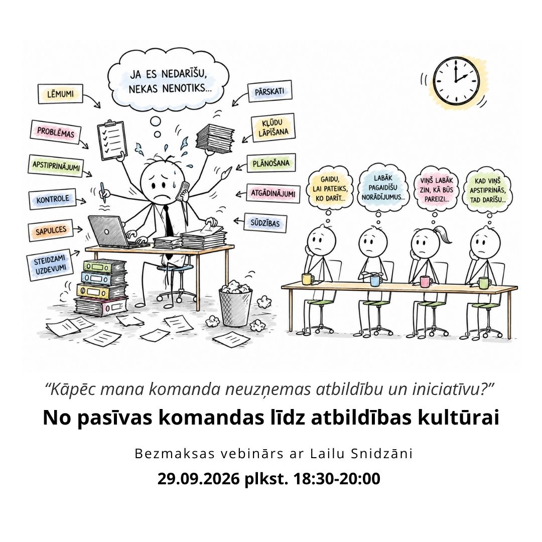 Vebinārs "No pasīvas komandas līdz atbildības kultūrai"