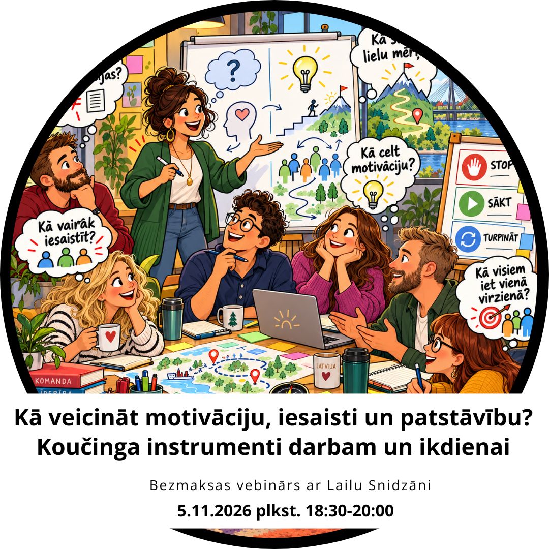 Kā veicināt motivāciju, iesaisti un patstāvību? Koučinga instrumenti darbam un ikdienai