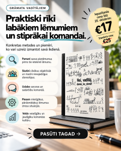 Grāmata "Hei, vadītāj, domā_ko_domā!"